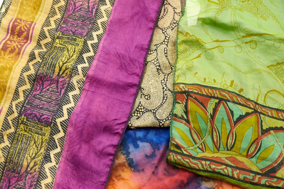 Foulard en soie imprimé